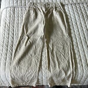 Reformation Beige Flare Pants